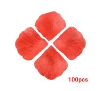 Cpolebev 100 Pz Roses Petali di Fiori Artificiali per La Decorazione di Nozze - Rosso Graduale