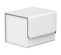 Cpolebev 100+ Scatola per Carte da Gioco con Chiusura Magnetica, per Carte da Gioco, Protettiva Bianca