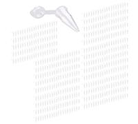 Cpolebev 1000 Pezzi 0,2 ml Centrifuga Tubo a Fondo Tondo provette da centrifuga con Cappucci traparente