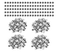 Cpolebev 1000 Pezzi Eyes Occhi Finti Autoadesivi per DIY Scrapbooking, Festival Craft Doll Making Toys Occhi 8Mm