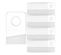Cpolebev 1000 Pz Linguette Autoadesive Appese, 1X1-1/2 Pollice Gancio Tondo Gancio Cartellino Ganci per Negozio al Dettaglio Forniture Display