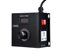 Cpolebev 10000W Regolatore di Velocità AC A Tensione Variabile 120V-220V 15A, Controller di Velocità Della Ventola, Controller di Velocità del Motore per Motore Elettrico, Facile da Usare, Spina EU