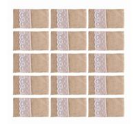 Cpolebev 100Pc Tela di Pizzo Sacchetto da Tavola di Nozze Coltello Forchetta del Supporto del Sacchetto di di Decorazione della Tavola Accessori
