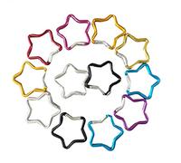 Cpolebev 10Pcs Outdoor Gancio Moschettone Accessori da Viaggio A Cinque Punte
