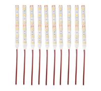 Cpolebev 10PZ 10Cm Impermeabile Caldo 5050 Led Strip Lights Dc 12V Caravan Boat Car