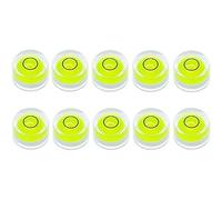 Cpolebev 10PZ Mini 10X6Mm Circolare Livelle un per Livellamento Treppiede Telescopio 10X6Mm, Non Adesivo
