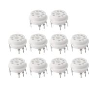 Cpolebev 10PZ PCB 9Pin Ceramica B9A Presa per Tubo un Vuoto Audio HIFI Amplificatori DIY per 12AX7 12AU7 12AT7 ECC81 ECC82 ECC83 Placcato