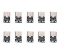 Cpolebev 10PZ USB 3.1 Tipo C Connettore 14 Pin Femmina Presa Presa Attraverso Fori PCB 180 Vertical Shield USB-C1