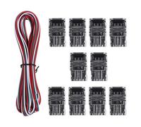 Cpolebev 11 Pezzi Sintonizzabili Connettori per Strisce LED a 3 Pin Connettori per Strisce LED da 10 Mm Terminale per Connettori per Strisce LED per WS2811