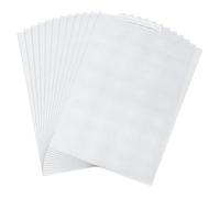 Cpolebev 12 Fogli di Tela di Plastica A Rete da 14 Pezzi, Foglio di Griglia di Plastica di Tela Artigianale Bianca per Mezzopunto da 11x8,2 Pollici