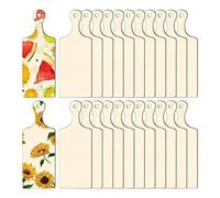 Cpolebev 12 Pezzi di Tagliere in Legno Fai-da-Te Decorazione della Cucina Utensili da Cucina Trucioli di Legno Decorativi Fai-da-Te