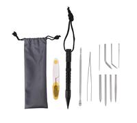 Cpolebev 12 Pezzi Paracord Fids Accessori, per Allacciatura nel Acciaio Inossidabile con Punta