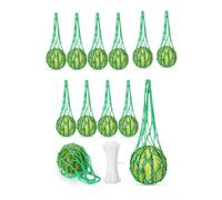 Cpolebev 12 Pezzi Rete per Anguria Amaca per Melone Culla per Melone Supporti per Piante e Giardino Supporto per Borsa da Appendere Protegge il Verde