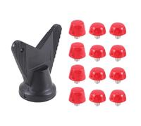 Cpolebev 12 Pezzi Tacchetti per Scarpe da Calcio Tacchetti per Scarpe da Calcio M5 Vite Filettata 7mm 10mm Borchie di Ricambio Antiscivolo Rosse