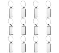 Cpolebev 12 Pezzi Vuoto Sublimazione Rettangolo Metallo Trasferimento Vuoto per Forniture Artigianali Fai da Te