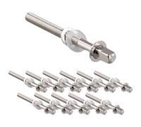 Cpolebev 12 Pz Tiranti per Batteria di Tensione Set di per Grancassa Accessori per Rullante per Basso Hardware per Batteria M5x50MM