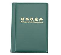 Cpolebev 120 Monete Denaro Collezione Album Titolare Libro Portatile Centesimo Conservazione Tasca Astuccio