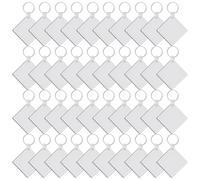 Cpolebev 120 Pezzi Kit di Sublimazione Quadrato con Stampa Termica su Entrambi I Lati, per Fai da Te e