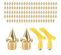 Cpolebev 120 Pz 1/4 di Pollice Picchetti per Scarpe da Pista, Picchetti di Ricambio per Scarpe da Corte Country con Chiave a Punta