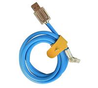 Cpolebev 120W 6A Super Fast Charge Type-C In Silicone Liquido USB Rapido Dati per Smartphone Pixel Bold Blue 1M