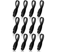 Cpolebev 12Pcs Cord Bundlers Cord Organizer Supporto per In Silicone per Elettrodomestici, per Elettrodomestico da Cucina Autoadesivo Nero