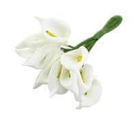 Cpolebev 12Pcs Mini Calla Bouquet di Fiori Artificiali Bouquet Decorazione di Nozze DIY Regalo