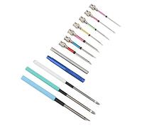 Cpolebev 12PZ Ricamo Punch Uncinetto Penna per Maglieria con Aprisagoma Kit Punto Croce per Ricamo Accessori per Il Cucito