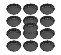 Cpolebev 13 Stampini per Crostate all', Teglie per Crostate da 3 Pollici con Fondo Rimovibile, Stampo per Muffin per Cupcake