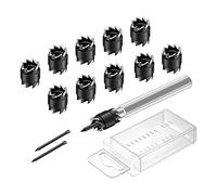 Cpolebev 13PZ Set di Taglierine per Saldatura un Punti, 3/8 HSS Punte per Rimozione Taglierine per Saldatura un Punti Rimozione Taglierine per Fori per Saldatura un Punti Trapani Elettrici