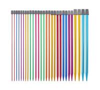 Cpolebev 14 Pezzi di da Maglia in Acciaio Inossidabile, Set di A Punta, Forniture per Lavori A Maglia e Uncinetto per Principianti, Fatti A Mano (2-10 mm), 25 cm