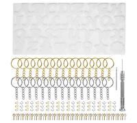 Cpolebev 144 Pezzi Kit Stampi nel Resina per Lettere nel Silicone Stampo per Decorazione Lettera Modello Stampo per nel Resina Epossidica Set per Creazione di nel Resina