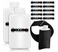 Cpolebev 14Pcs Kit Portatile per Test Delle Urine 2 Flaconi Vuoti Portatili, 10 Strisce Reattive Adesive Sensibili Alla Temperatura e Borsa Isolante