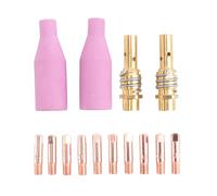 Cpolebev 14PZ MB-15AK Torcia di Saldatura Materiali di Consumo 0.8Mm Punte di Contatto Gas Ugello di Ceramica per 15AK MIG Torcia di Saldatura
