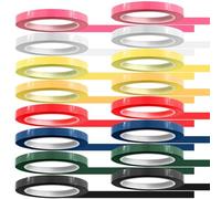 Cpolebev 16 Rotoli di Nastro per Mascheratura per Autoclave per L'Identificazione Degli Strumenti, 216 Piedi/LX 0,4 Pollici/Larghezza Colori Nastro per Autoclave - Autoclavabile A 270 °F (8 Colori)