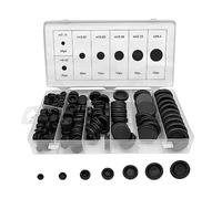 Cpolebev 170 Pezzi 7 Misure Kit Assortimento Passacavo In Gomma, Set di Tappi per Fori Firewall Set Assortimento di Tappi per Fori Solidi