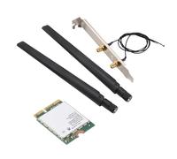 Cpolebev 1730 Mbps per Dual Band Wireless AC 9560 Desktop Kit Bluetooth 5.0 802.11Ac M.2 CNVI 9560NGW Scheda WiFi con Antenna