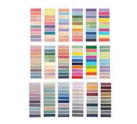 Cpolebev 180 Colori Libri Linguette per Annotare, Linguette Adesive Note Chiare, Segnalibri Morandi per Quaderni, (3600 Pezzi) Durevoli Facili da Installare Facili da Usare