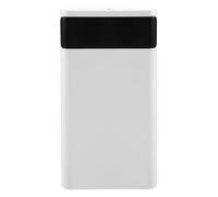 Cpolebev 18650 Batteria Power Bank Box 5V 2.1A Display LCD 20000MAh Scheda di Alimentazione per Batteria 6X18650 Powerbank DIY(Bianca)