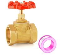 Cpolebev 1PCS Valvola A Saracinesca Industriale In, DN25 1 Pollice NPT Femmina con Maniglia A Ruota, Valvola A Saracinesca Heavy Duty per Acqua, Olio, Gas, Lavorazione Finemente Resistente.