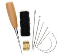 Cpolebev 1Set Ago con Ago da Cucito in Pelle, Accessori da Cucito da Ago da Cucito in Metallo Cucito Ago da Cucito in Pelle Strumenti per la Riparazione delle Scarpe in Pelle.
