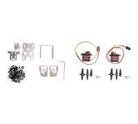 Cpolebev 1Set DC 4.8-5V Dual Servo Gimbal Staffa con 2PCS 9G Sterzo Adatto per RC FPV Drone (A)