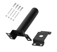 Cpolebev 1Set Estensione Staffa Supporto Metallo di Montaggio per Luci LED da Esterno, Braccio per Lampioni Stradali, Colore Nero