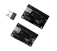 Cpolebev 2.4G Wireless 2 Giocatori Arcade USB Arcade Zero Delay Joystick Encoder PCB Board per Parti di Console per Giochi Arcade DIY