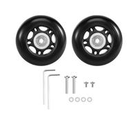 Cpolebev 2 Impostato Ruote di Ricambio Bagaglio Assale E Chiave Set di Riparazione Od 68mm