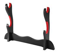 Cpolebev 2 Livelli Katana Samurai Sword Holder Appendiabiti Nero Appendiabiti in Cotone Rosso