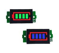 Cpolebev 2 Pezzi 1-8S Modulo Display Misuratore Batteria al Litio Blu Tre Corde LED Indicatore Batteria al Litio Scheda Accessori di Ricambio