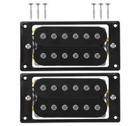 Cpolebev 2 Pezzi (1 impostato) Nero Humbucker doppia bobina chitarra elettrica Pickup + viteria Telaio