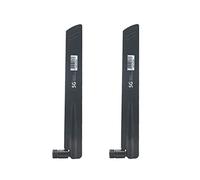 Cpolebev 2 Pezzi 3G 4G 5G Antenna 600-6000Mhz 18Dbi Guadagno Sma per Scheda di Rete Wireless Router Wifi Segnale Alto(D)