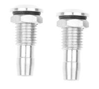 Cpolebev 2 Pezzi di Prese d'Acqua in Alluminio per Barche RC con Filettatura con o-Ring per Barche RC per Raffreddamento Motore M8