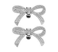 Cpolebev 2 Pezzi di Strass di Fermagli per Scarpe da Sposa Fibbie per Scarpe da Sposa DIY Manuale Perline Tacchi Alti Decorazioni Floreali